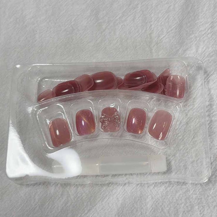 ネイルチップ リボン ピンク | shoppinggo | 詳細画像4 