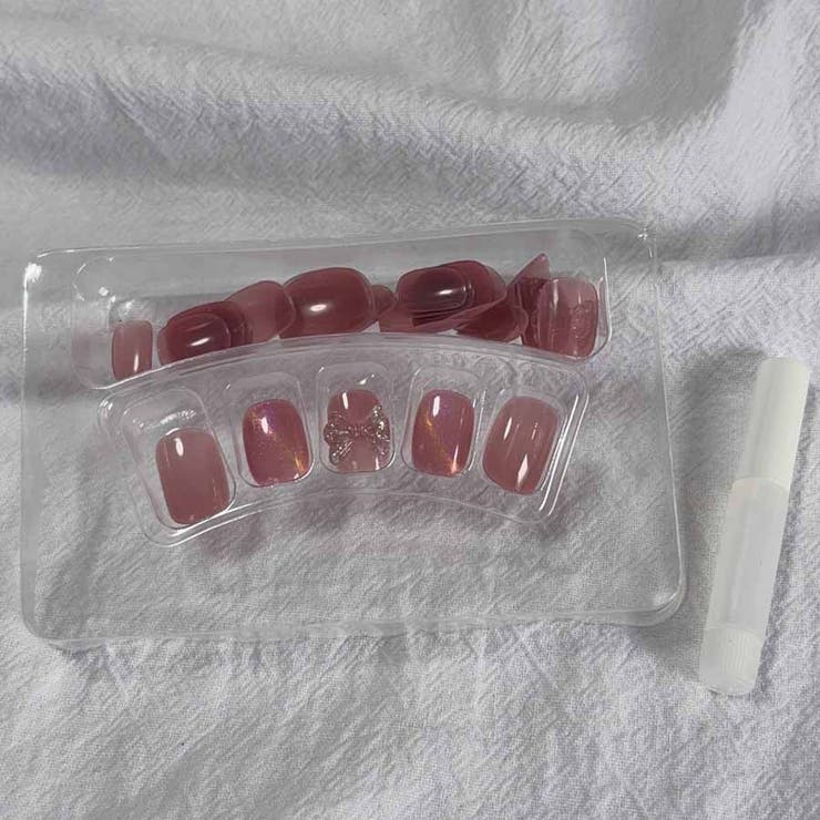 ネイルチップ リボン ピンク | shoppinggo | 詳細画像5 