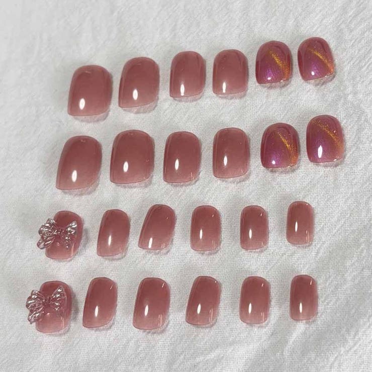 ネイルチップ リボン ピンク | shoppinggo | 詳細画像7 