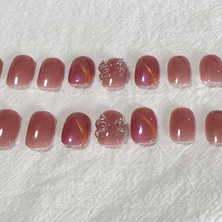 ネイルチップ リボン ピンク | shoppinggo | 詳細画像10 