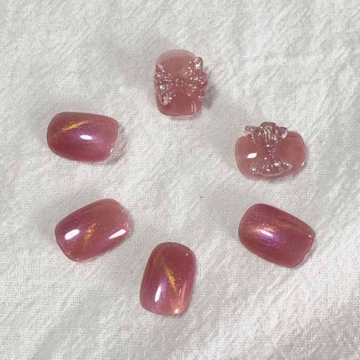 ネイルチップ リボン ピンク | shoppinggo | 詳細画像14 