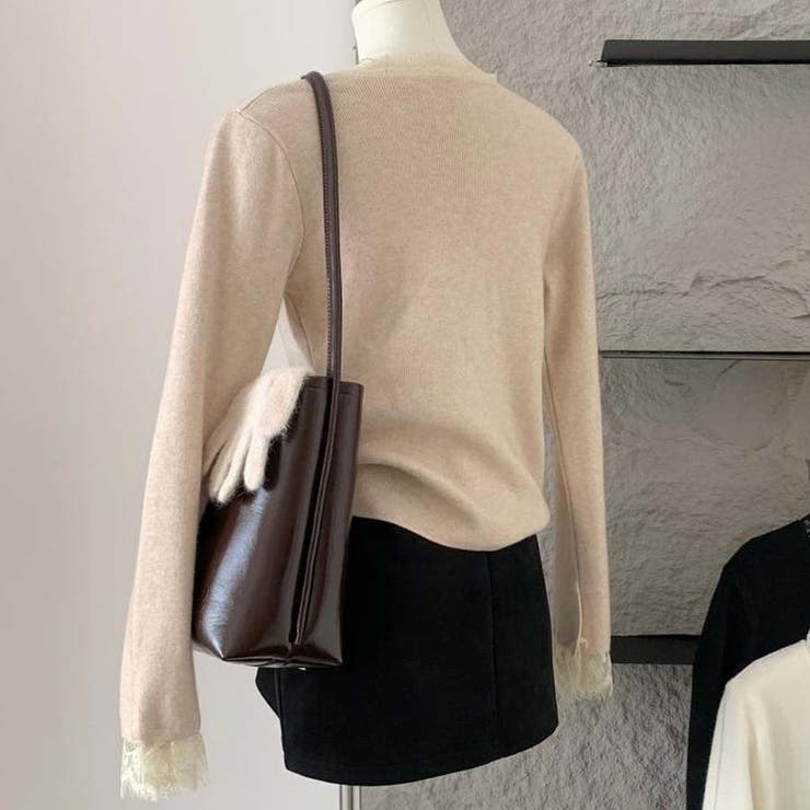 ニットセーター レース切り替え ニットソーレディース | shoppinggo | 詳細画像24 