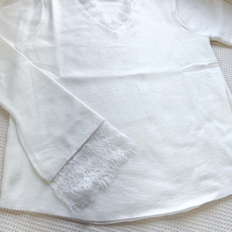 ニットセーター レース切り替え ニットソーレディース | shoppinggo | 詳細画像31 