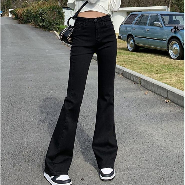 フレアパンツ デニムパンツ レディース | shoppinggo | 詳細画像2 