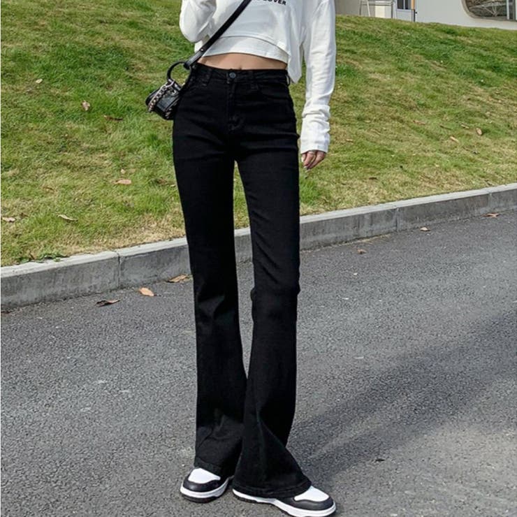 フレアパンツ デニムパンツ レディース | shoppinggo | 詳細画像3 