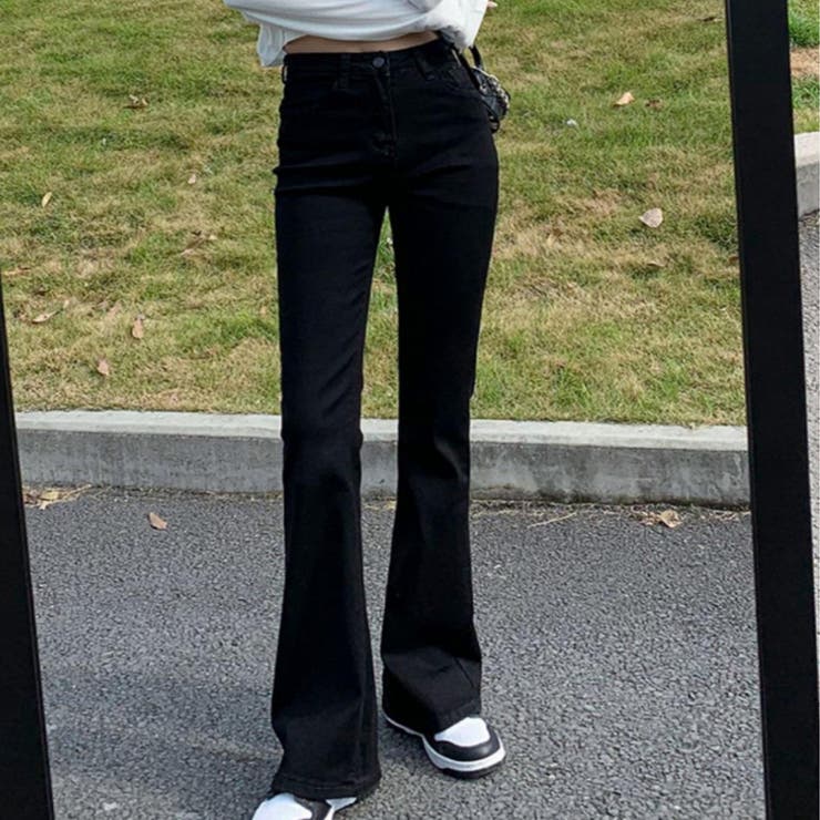 フレアパンツ デニムパンツ レディース | shoppinggo | 詳細画像7 