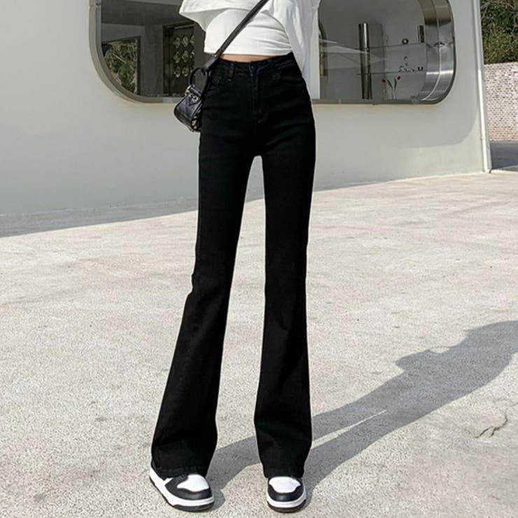 フレアパンツ デニムパンツ レディース | shoppinggo | 詳細画像8 