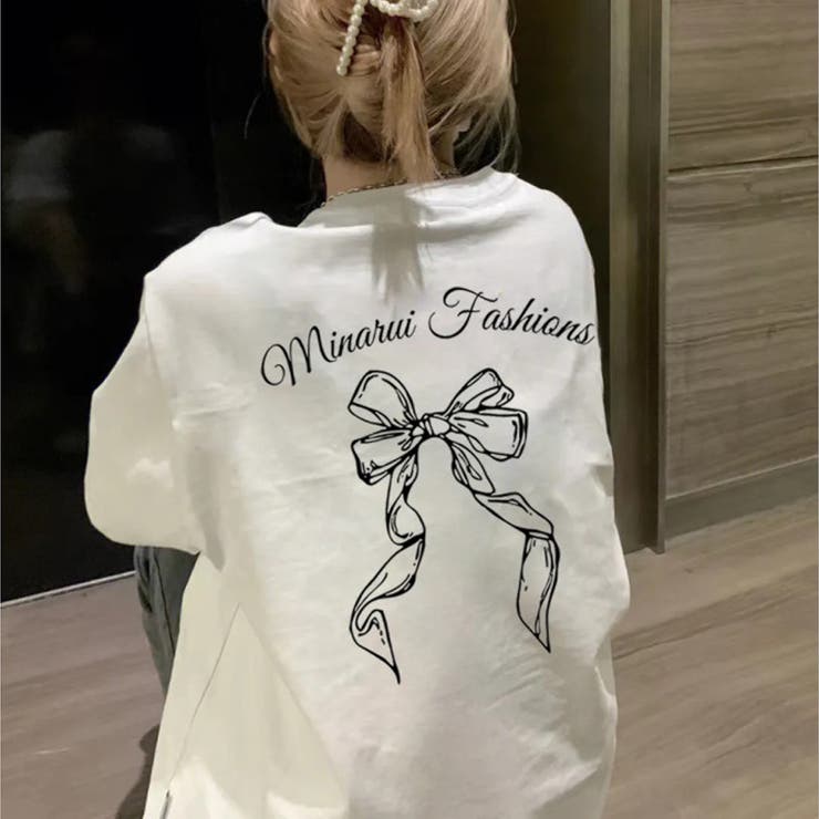 リボンロゴTシャツ レディース 夏服 | shoppinggo | 詳細画像8 