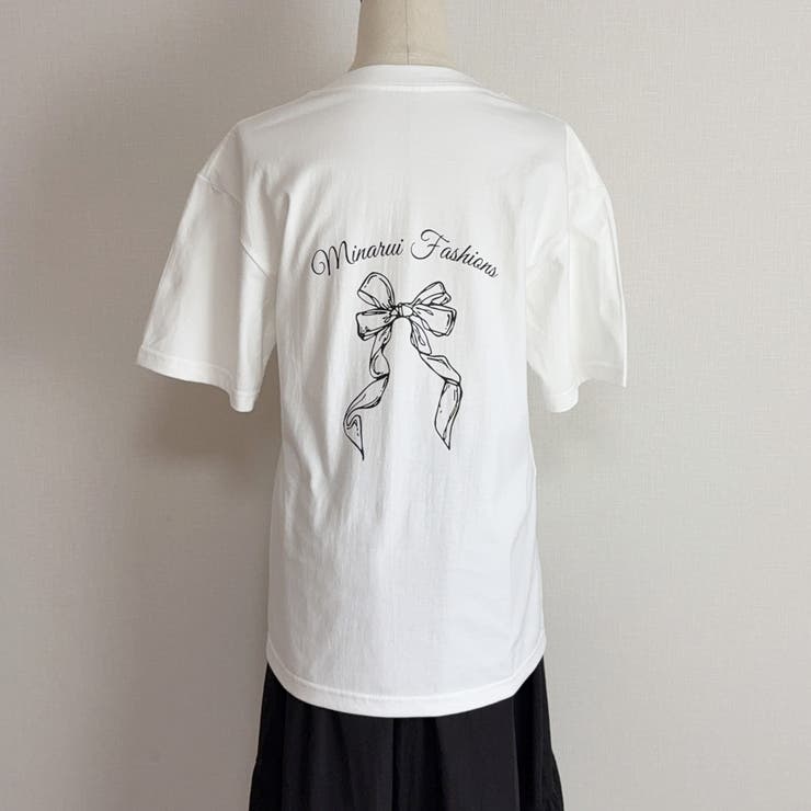 リボンロゴTシャツ レディース 夏服 | shoppinggo | 詳細画像16 