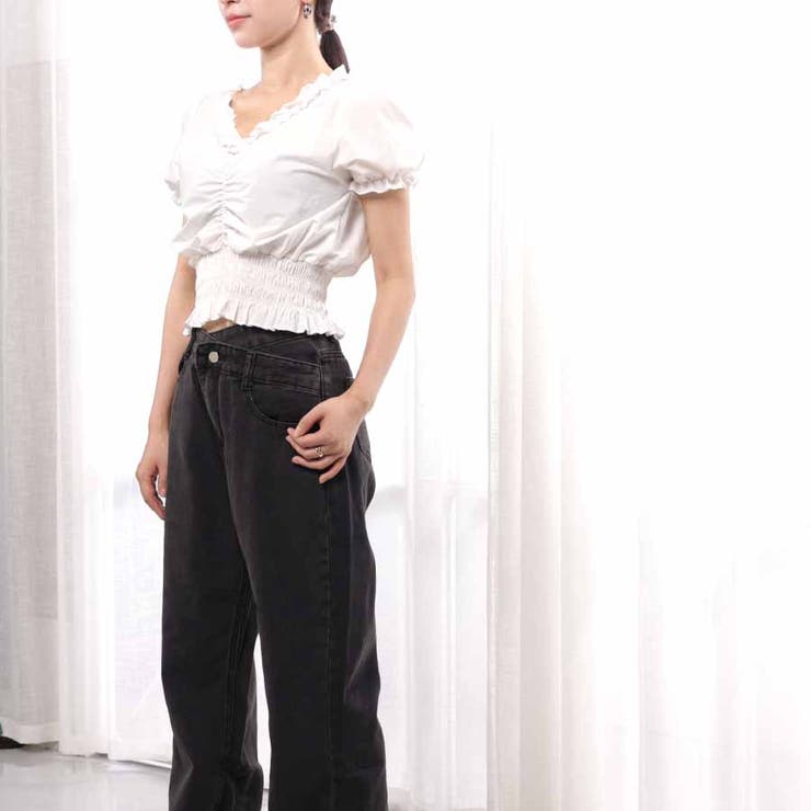 夏服 新作 フリルブラウス | shoppinggo | 詳細画像4 