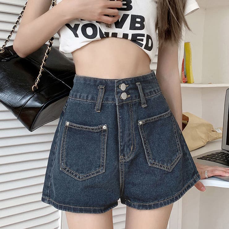 デニムパンツ ショートパンツ デニム | shoppinggo | 詳細画像1 