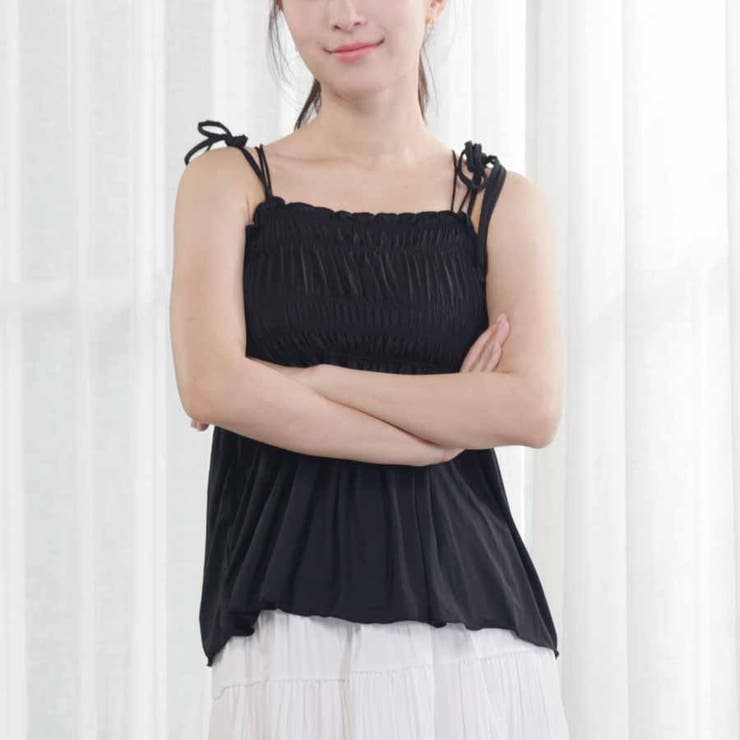 キャミソール 肩紐 リボントップス | shoppinggo | 詳細画像11 