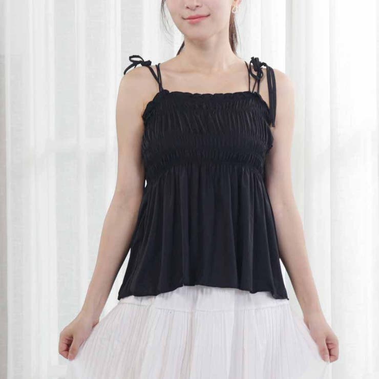 キャミソール 肩紐 リボントップス | shoppinggo | 詳細画像12 