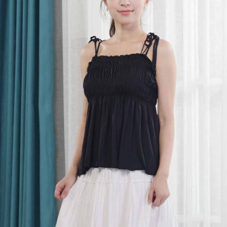 キャミソール 肩紐 リボントップス | shoppinggo | 詳細画像14 