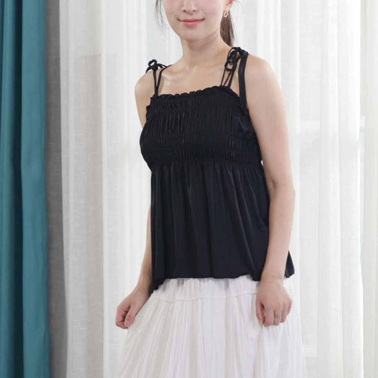 キャミソール 肩紐 リボントップス | shoppinggo | 詳細画像15 