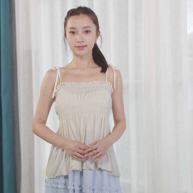 キャミソール 肩紐 リボントップス | shoppinggo | 詳細画像40 