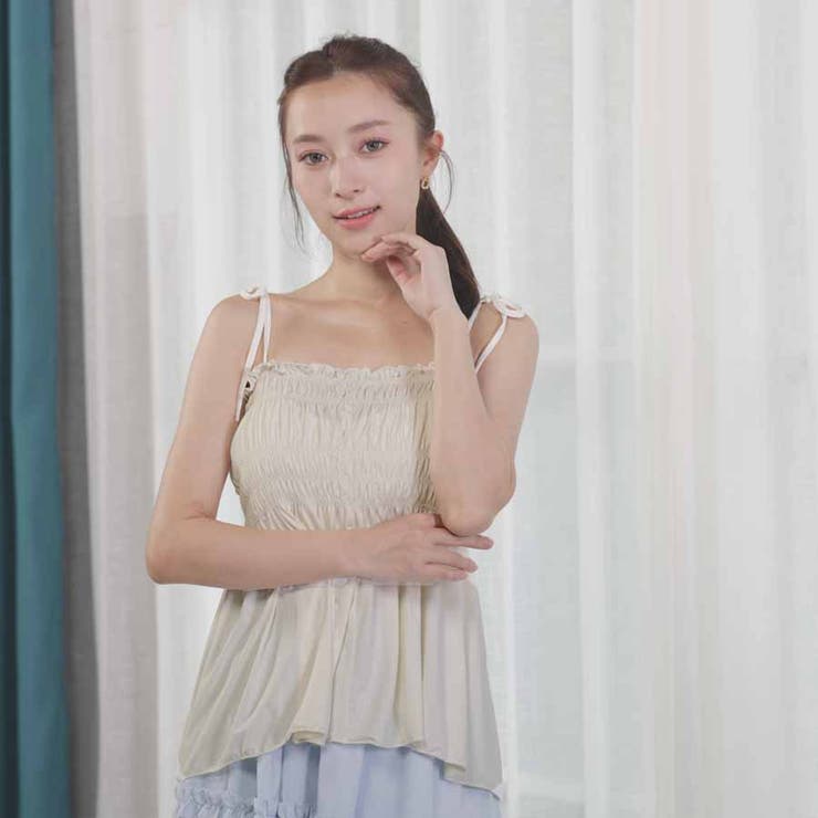 キャミソール 肩紐 リボントップス | shoppinggo | 詳細画像42 