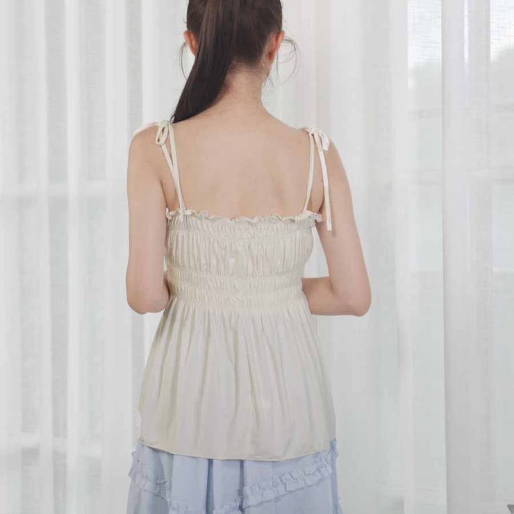 キャミソール 肩紐 リボントップス | shoppinggo | 詳細画像49 