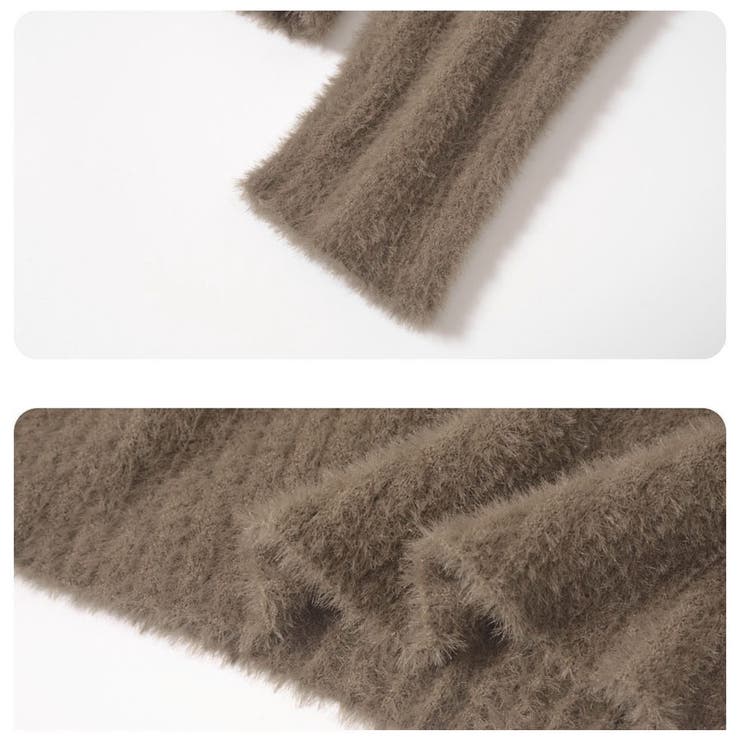 ニットセーター Vネック シャギーニット | shoppinggo | 詳細画像4 