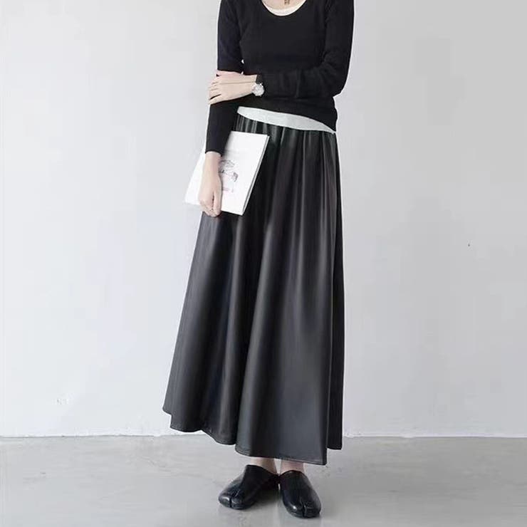 レザースカート レディース PUスカート | shoppinggo | 詳細画像6 