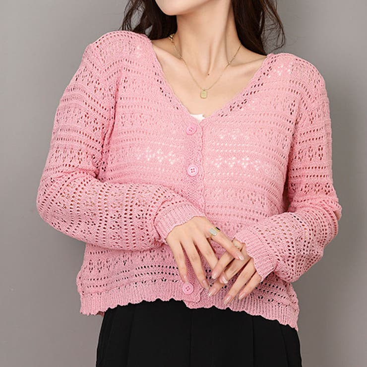 ORION LONDON♡メッシュ編み ロングカーディガン サマーカーディガン