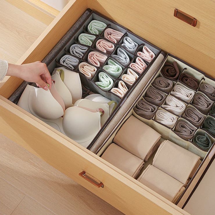 仕切り付き収納 選べる2サイズ 下着収納 | shoppinggo | 詳細画像17 