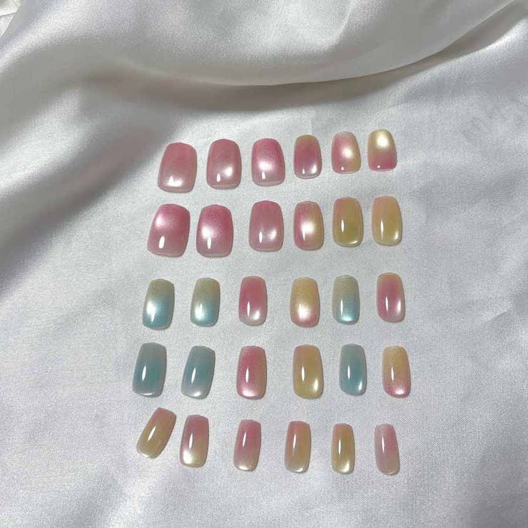 ネイルチップ ショート カラフル | shoppinggo | 詳細画像8 