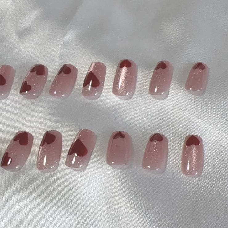 ネイルチップ ハート ショート[品番：JRKW0005465]｜shoppinggo
