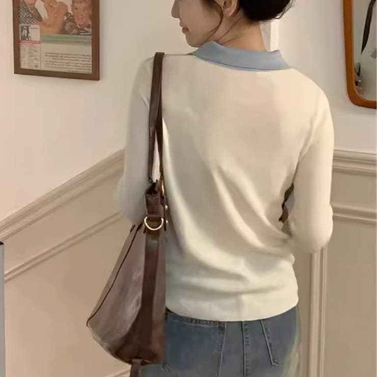 ニットセーター Vネック レディース | shoppinggo | 詳細画像8 