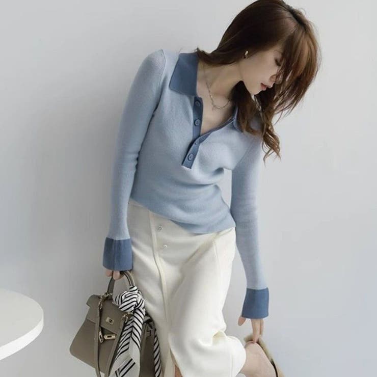 ニットセーター Vネック レディース | shoppinggo | 詳細画像11 