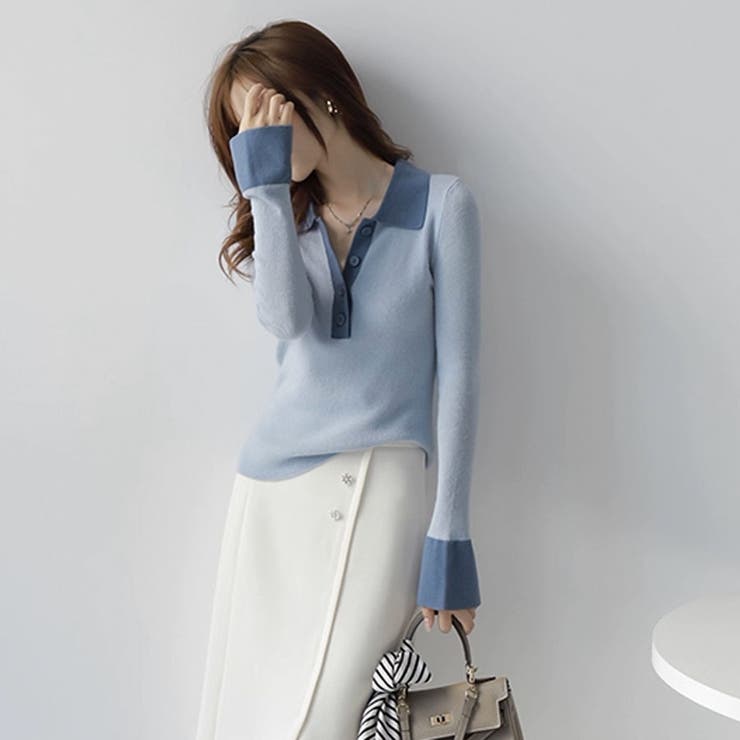 ニットセーター Vネック レディース | shoppinggo | 詳細画像14 