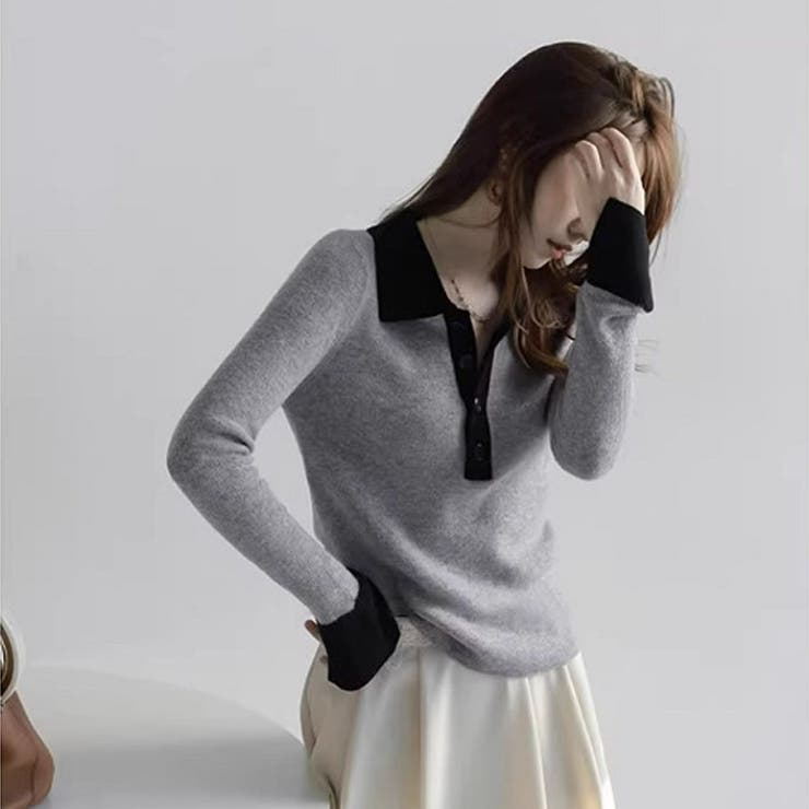 ニットセーター Vネック レディース | shoppinggo | 詳細画像18 