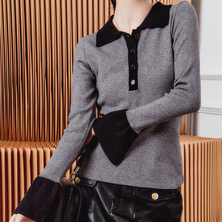 ニットセーター Vネック レディース | shoppinggo | 詳細画像24 