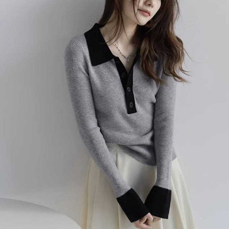 グレー | ニットセーター Vネック レディース | shoppinggo