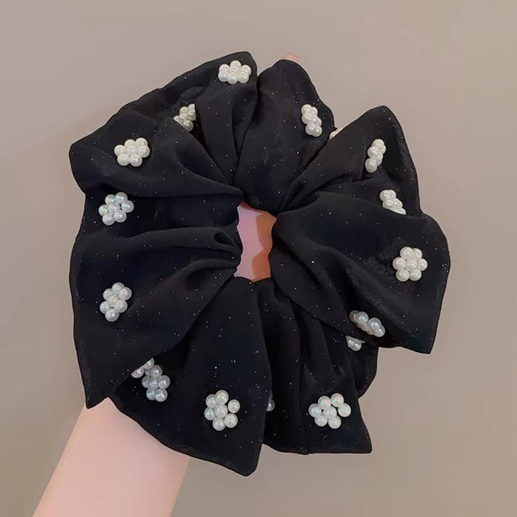 シュシュ ヘアゴム パール付き | shoppinggo | 詳細画像5 