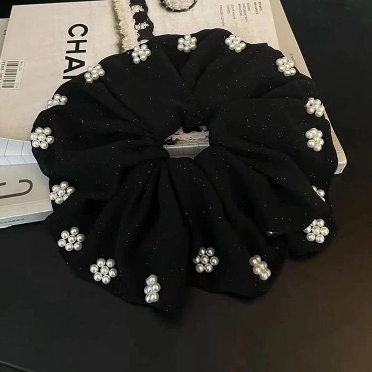 シュシュ ヘアゴム パール付き | shoppinggo | 詳細画像10 