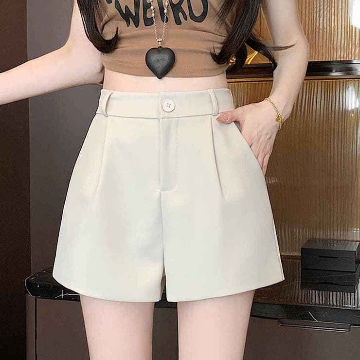 ベージュ | ショートパンツ レディース スーツパンツ | shoppinggo