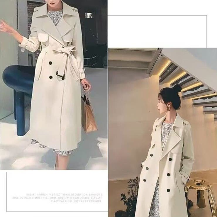 トレンチコート スプリングコート レディース | shoppinggo | 詳細画像9 