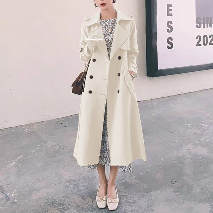 ベージュ | トレンチコート スプリングコート レディース | shoppinggo