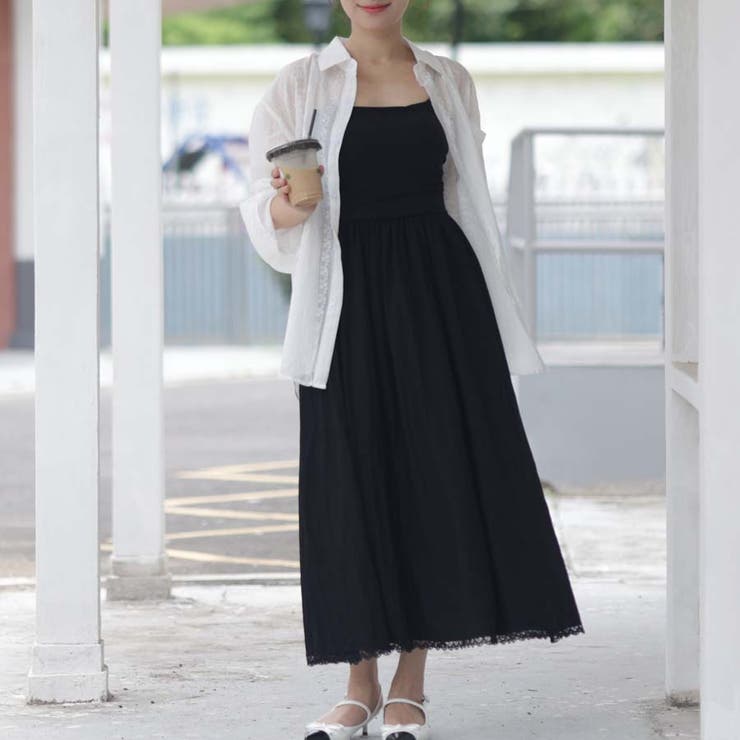 シャツカーディガン 3Dフラワープリント 透け感 | shoppinggo | 詳細画像49 