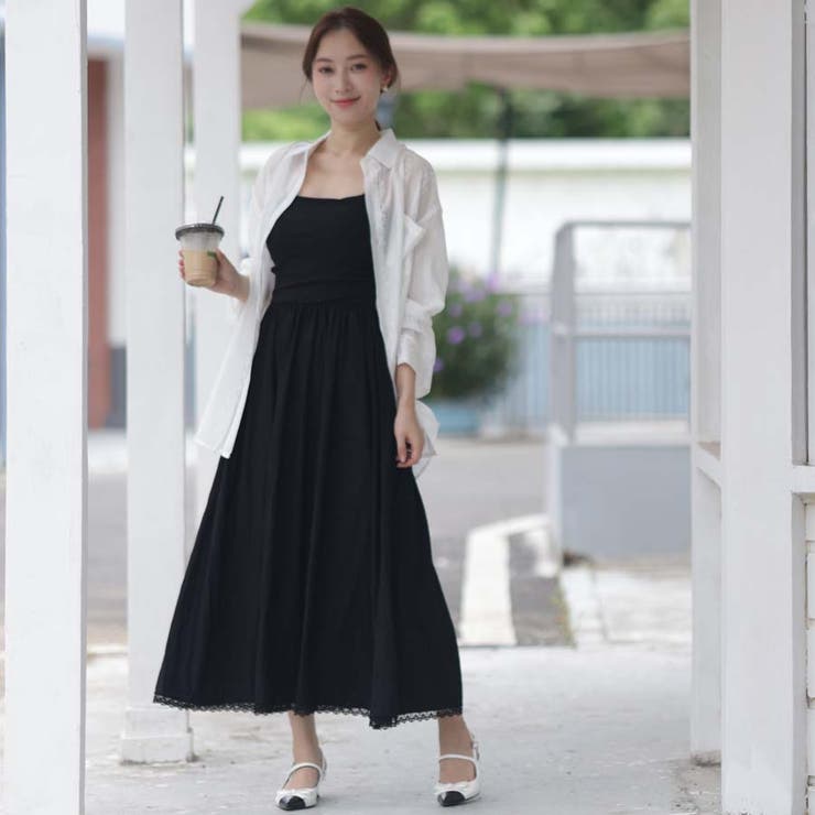 シャツカーディガン 3Dフラワープリント 透け感 | shoppinggo | 詳細画像50 