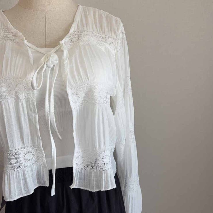 サマーカーディガン 透かし編み Vネックカーディガン | shoppinggo | 詳細画像17 