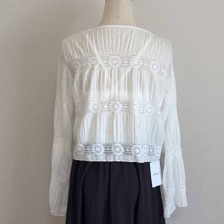 サマーカーディガン 透かし編み Vネックカーディガン | shoppinggo | 詳細画像20 