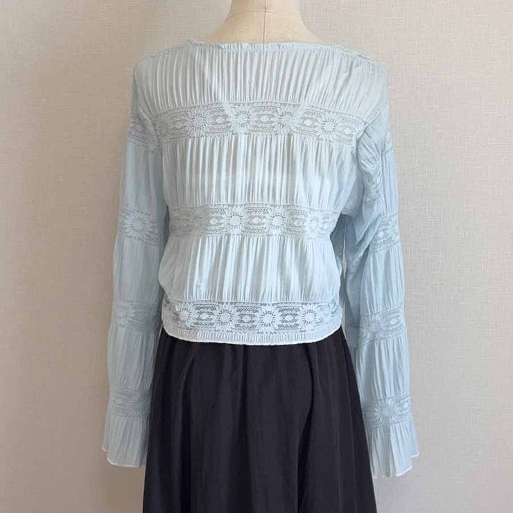 サマーカーディガン 透かし編み Vネックカーディガン | shoppinggo | 詳細画像24 