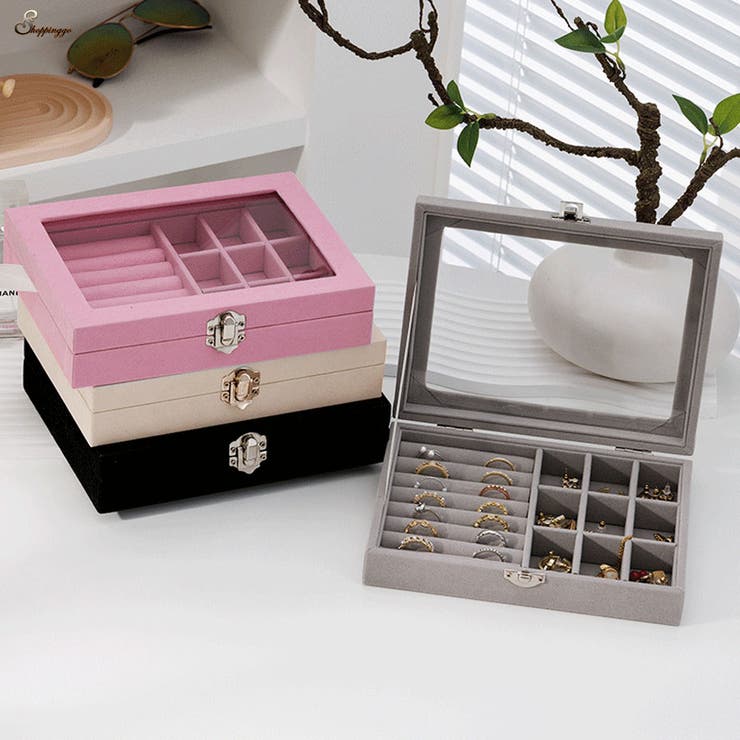 ジュエリーボックス 大容量 アクセサリー収納ケース | shoppinggo | 詳細画像1 