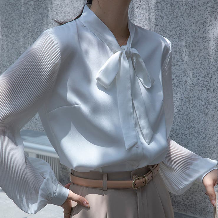 シャツ レディース リボン付きシャツ | shoppinggo | 詳細画像5 