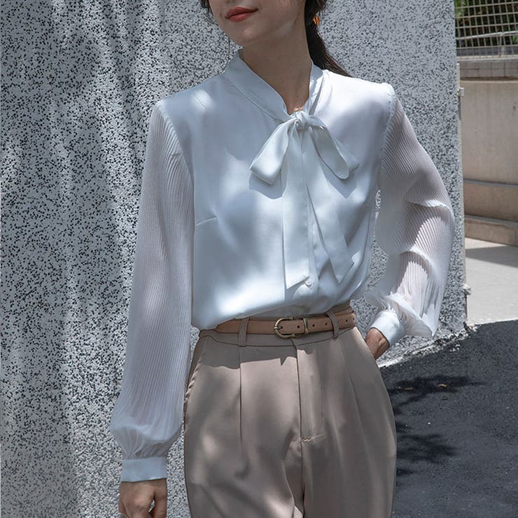 シャツ レディース リボン付きシャツ | shoppinggo | 詳細画像6 