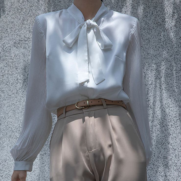 シャツ レディース リボン付きシャツ | shoppinggo | 詳細画像10 