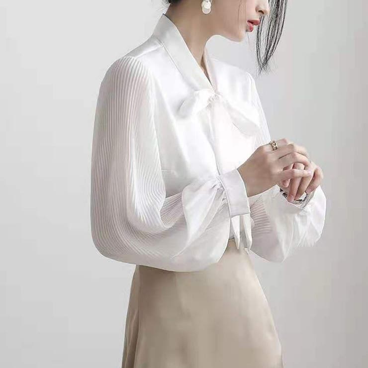 シャツ レディース リボン付きシャツ | shoppinggo | 詳細画像15 