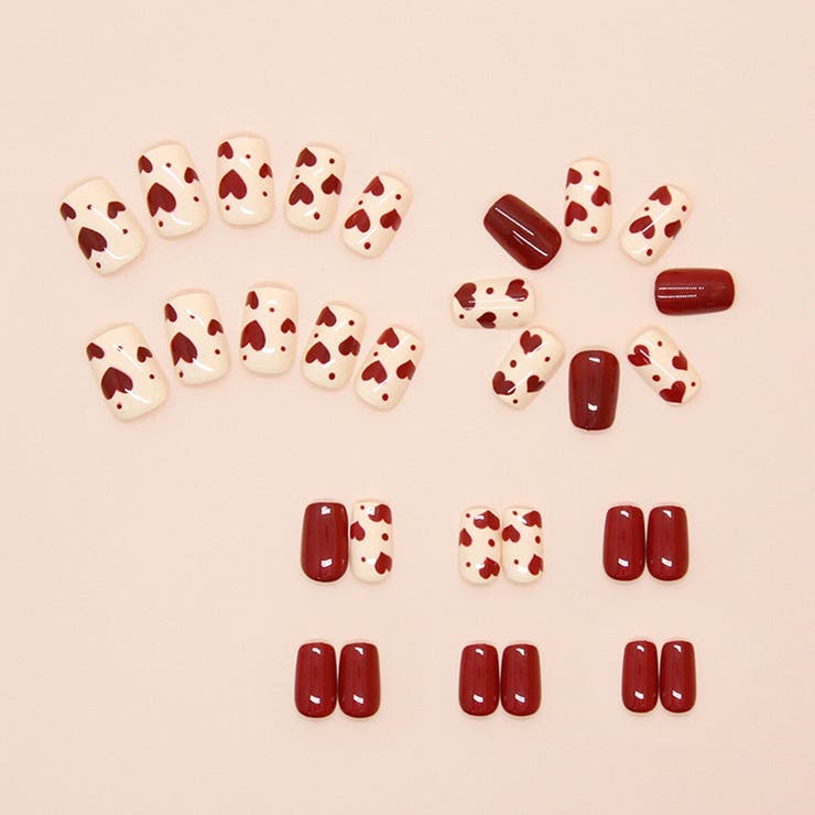 R884RD | ネイルチップ ショート シンプル | shoppinggo